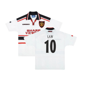 Manchester United 1997-98 Away Shirt (Very Good) (Law 10)_0