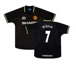 Manchester United 1998-99 Third Shirt (L) (Excellent) (Beckham 7)_0