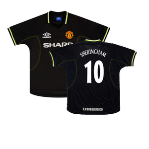 Manchester United 1998-99 Third Shirt (L) (Excellent) (Sheringham 10)_0