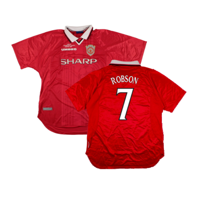 Manchester United 1999-2000 Champions League Home Shirt (XXL) (Excellent) (Robson 7)