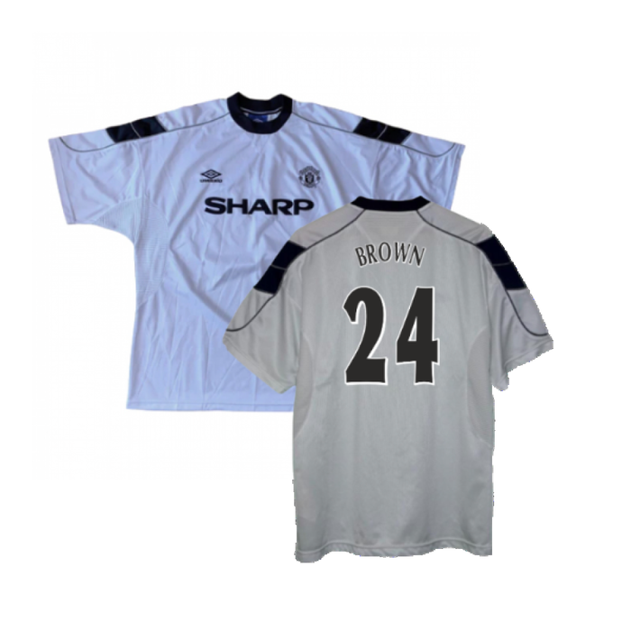 Manchester United 2000-01 Away Shirt (XXL) (Very Good) (Brown 24)