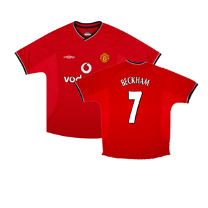 Manchester United 2000-02 Home Shirt (Youths) (Good) (Beckham 7)_0