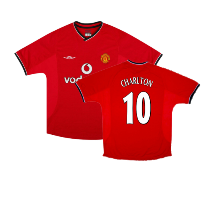 Manchester United 2000-02 Home Shirt (Youths) (Good) (Charlton 10)