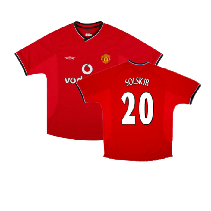 Manchester United 2000-02 Home Shirt (Youths XL) (Excellent) (Solskjær 20)