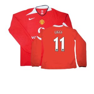 Manchester United 2004-06 Home L/S Shirt (XL) (Very Good) (GIGGS 11)_0