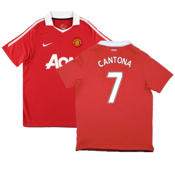 Manchester United 2010-11 Home Shirt (S) (Good) (Cantona 7)