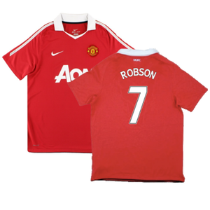 Manchester United 2010-11 Home Shirt (S) (Very Good) (Robson 7)_0