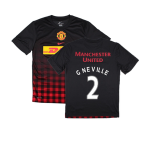 Manchester United 2010-2011 Training Shirt (M) (G Neville 2) (Excellent)_0