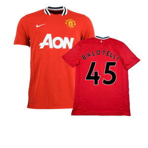 Manchester United 2011-12 Home Shirt (XL) (Balotelli 45) (Excellent)_0