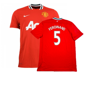 Manchester United 2011-12 Home Shirt (Very Good) (Ferdinand 5)_0