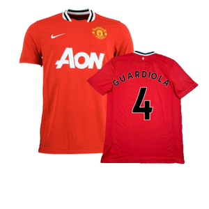 Manchester United 2011-12 Home Shirt (XL) (Guardiola 4) (Excellent)_0