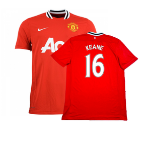 Manchester United 2011-12 Home Shirt (Very Good) (KEANE 16)_0