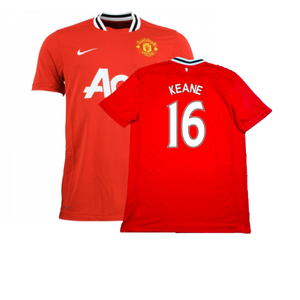 Manchester United 2011-12 Home Shirt (M) (Excellent) (KEANE 16)_0