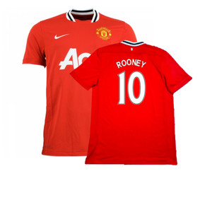 Manchester United 2011-12 Home Shirt (XL) (Excellent) (Rooney 10)_0