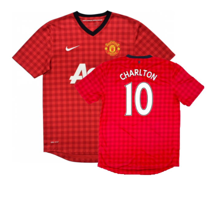 Manchester United 2012-13 Home Shirt (Good) (Charlton 10)