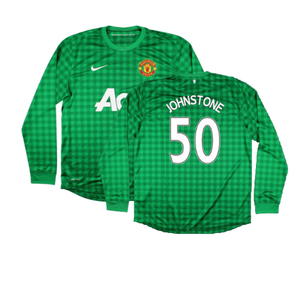 Manchester United 2012-2013 Home GK Shirt (L) (Very Good) (Johnstone 50)_0