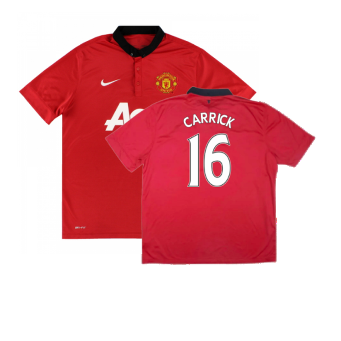 Manchester United 2013-14 Home (XL) (Excellent) (Carrick 16)