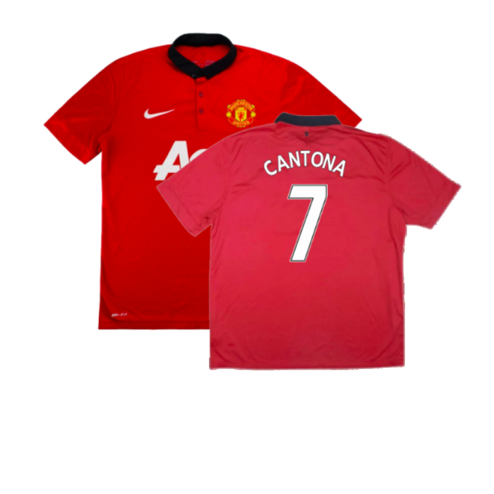 Manchester United 2013-14 Home Shirt (Very Good) (Cantona 7)