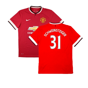 Manchester United 2014-15 Home Shirt (L) (Very Good) (Schweinsteiger 31)_0