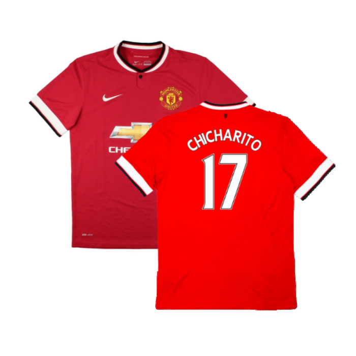 Manchester United 2014-15 Home Shirt (Very Good) (Chicharito 17)