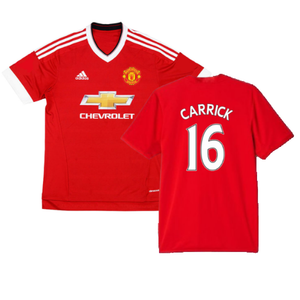 Manchester United 2015-16 Home Shirt (M) (Mint) (Carrick 16)_0