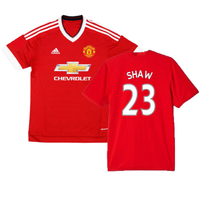 Manchester United 2015-16 Home Shirt (Mint) (Shaw 23)