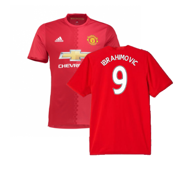 Manchester United 2016-17 Home Shirt (4XL) (Excellent) (Ibrahimovic 9)