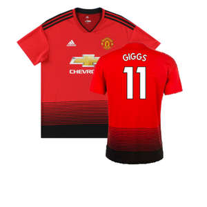 Manchester United 2018-19 Home Shirt (Excellent) (Giggs 11)_0