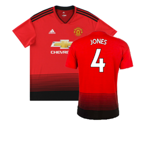 Manchester United 2018-19 Home Shirt (L) (Good) (Jones 4)_0