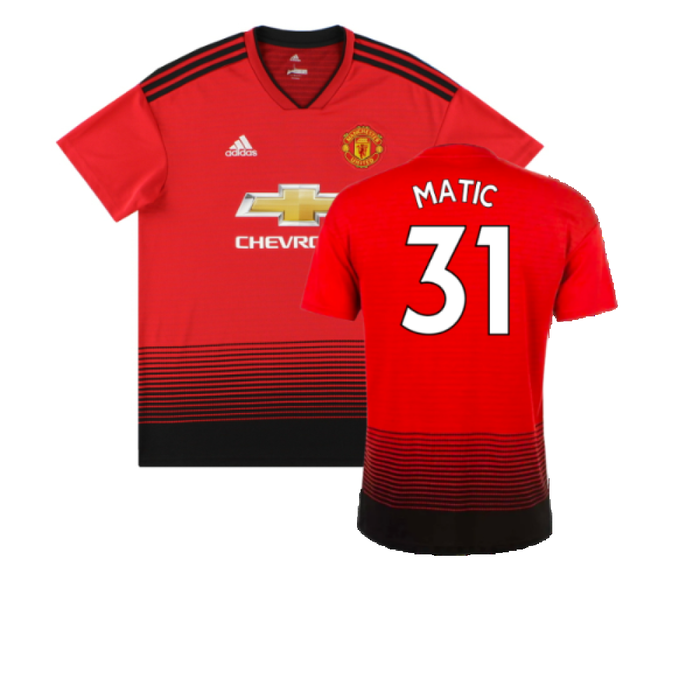 Manchester United 2018-19 Home Shirt (M) (Excellent) (Matic 31)