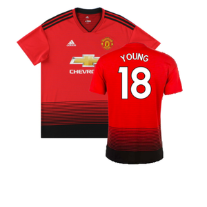 Manchester United 2018-19 Home Shirt (XL) (Excellent) (Young 18)_0