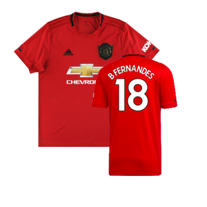 Manchester United 2019-20 Home Shirt (XL) (Very Good) (B Fernandes 18)_0