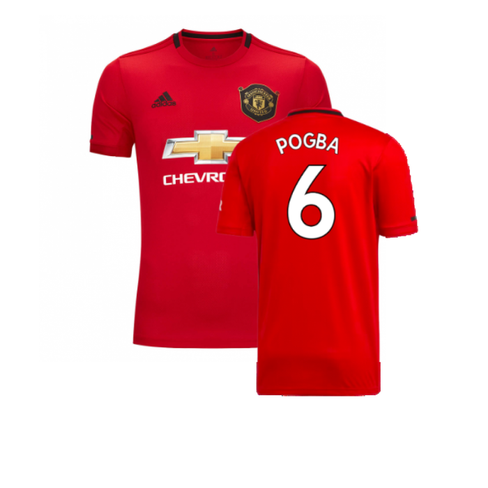 Manchester United 2019-20 Home Shirt (M) (Excellent) (Pogba 6)