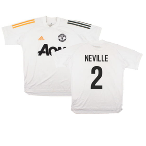 Manchester United 2020-21 Adidas Training Shirt (S) (NEVILLE 2) (Good)_0