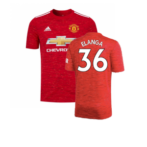 Manchester United 2020-21 Home Shirt (L) (Excellent) (Elanga 36)_0