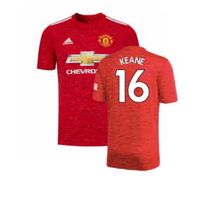 Manchester United 2020-21 Home Shirt (L) (Excellent) (KEANE 16)_0