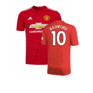 Manchester United 2020-21 Home Shirt (L) (Excellent) (RASHFORD 10)_0