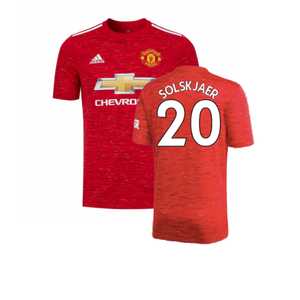 Manchester United 2020-21 Home Shirt (L) (Excellent) (SOLSKJAER 20)_0