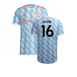 Manchester United 2021-22 Away Shirt (XL) (Mint) (KEANE 16)_0