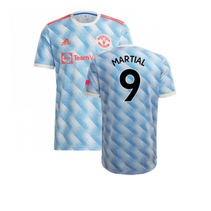 Manchester United 2021-22 Away Shirt (XL) (Mint) (MARTIAL 9)_0