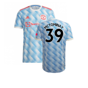 Manchester United 2021-22 Away Shirt (XL) (Mint) (McTOMINAY 39)_0