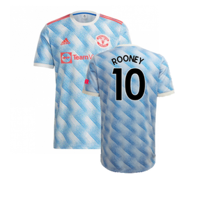 Manchester United 2021-22 Away Shirt (XL) (Mint) (ROONEY 10)_0