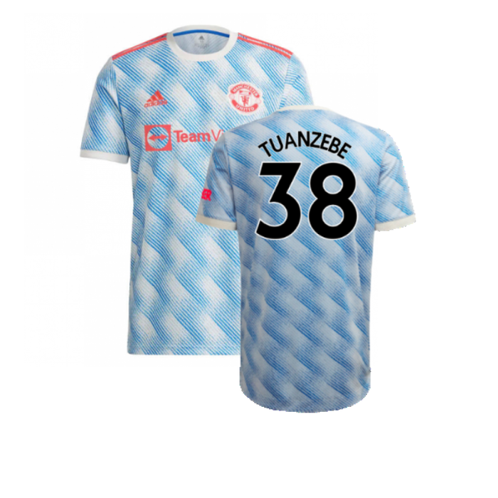 Manchester United 2021-22 Away Shirt (XL) (Mint) (TUANZEBE 38)