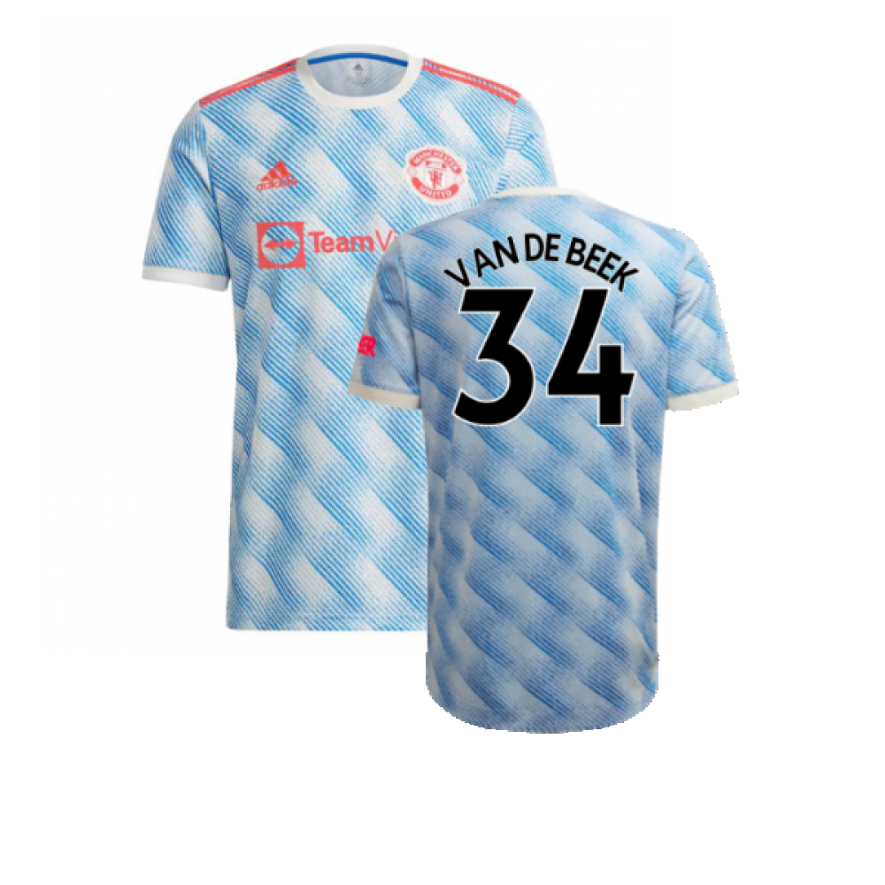 Manchester United 2021-22 Away Shirt (L) (Excellent) (VAN DE BEEK 34)_0