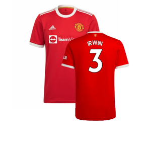 Manchester United 2021-22 Home Shirt (XL) (Good) (IRWIN 3)_0