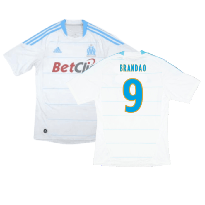 Marseille 2010-11 Home Shirt (S) (Very Good) (Brandao 9)