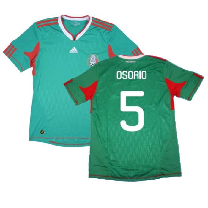 Mexico 2010-11 Home Shirt (2XL) (Very Good) (Osorio 5)