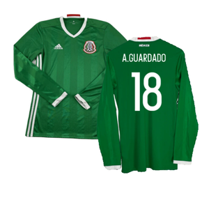 Mexico 2016-2017 Long Sleeve Home Shirt (XL) (Excellent) (A.Guardado 18)_0