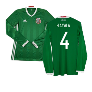 Mexico 2016-2017 Long Sleeve Home Shirt (XL) (Excellent) (H.Ayala 4)_0