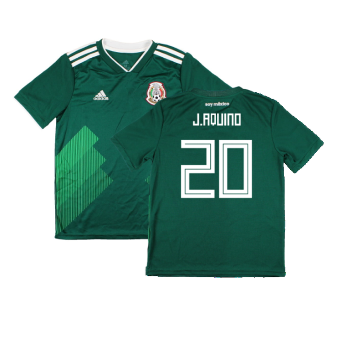 Mexico 2018-19 Home Shirt (Mint) (J.Aquino 20)